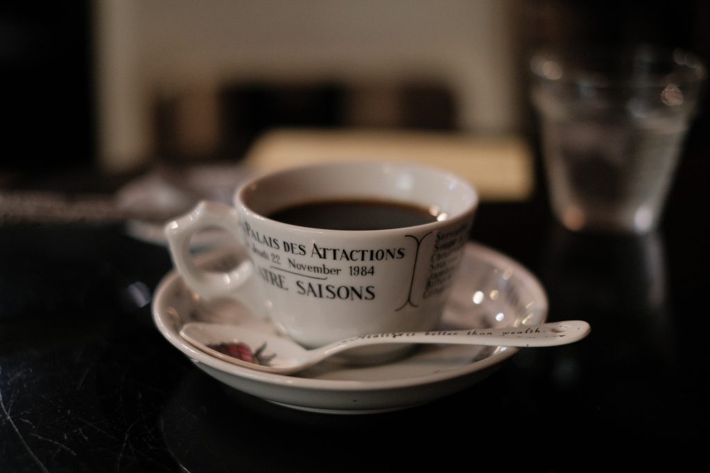 ストーンのホットコーヒーの写真